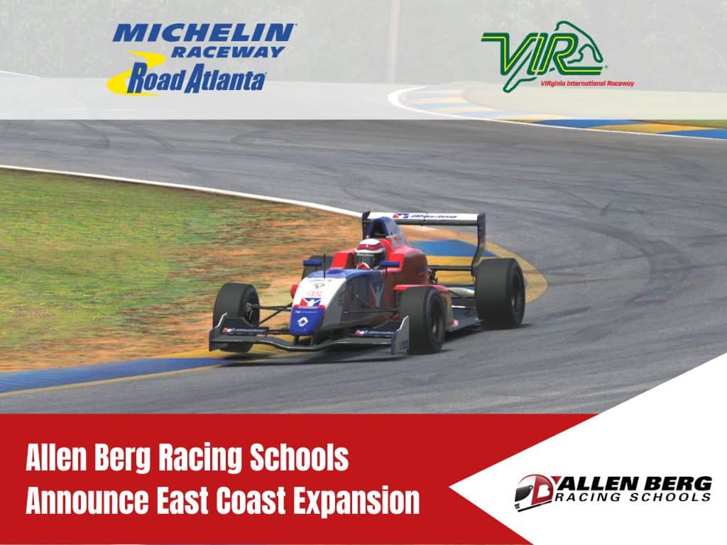 Allen Berg Racing Schools Announce East Coast Expansion 1 Abrs announce east coast expansion