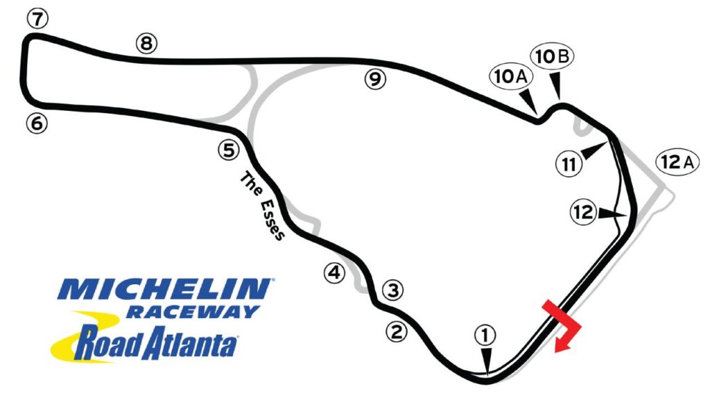 Allen Berg Racing Schools Announce East Coast Expansion 3 Road atlanta track map
